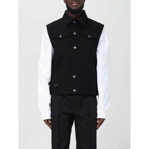 Prada Structured Black Vest With Classic Collar - NWT